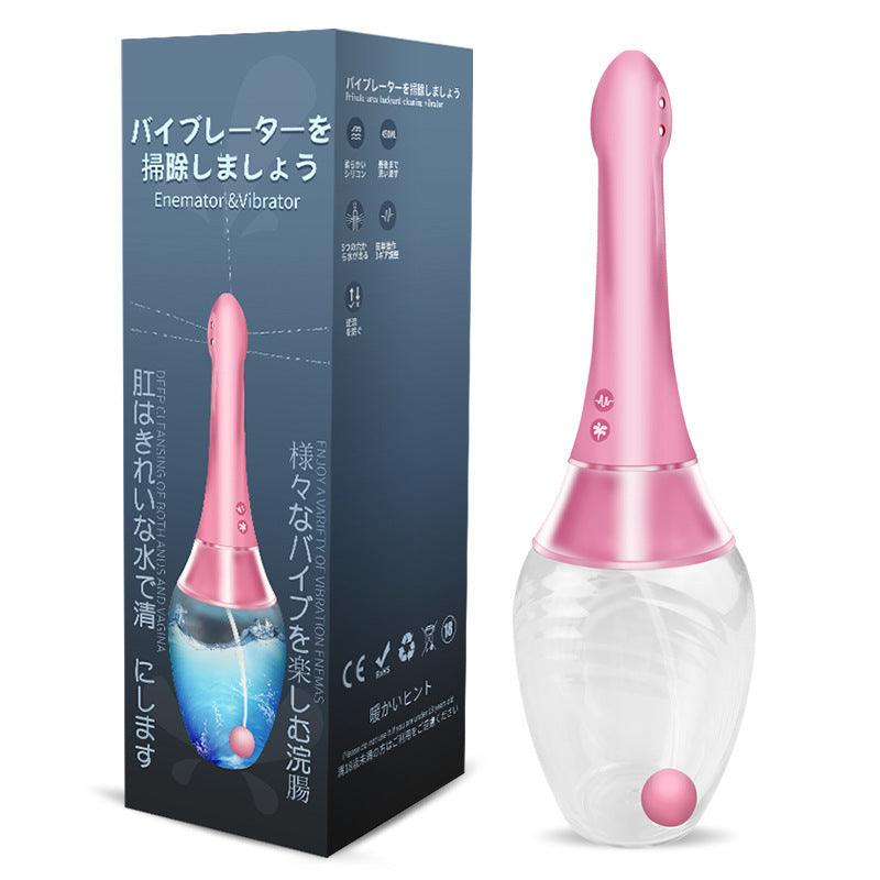 Electric Portable Anal Cleaner with 3 Speeds & 7 Vibration Modes Automatic Enema Douche - propinkup