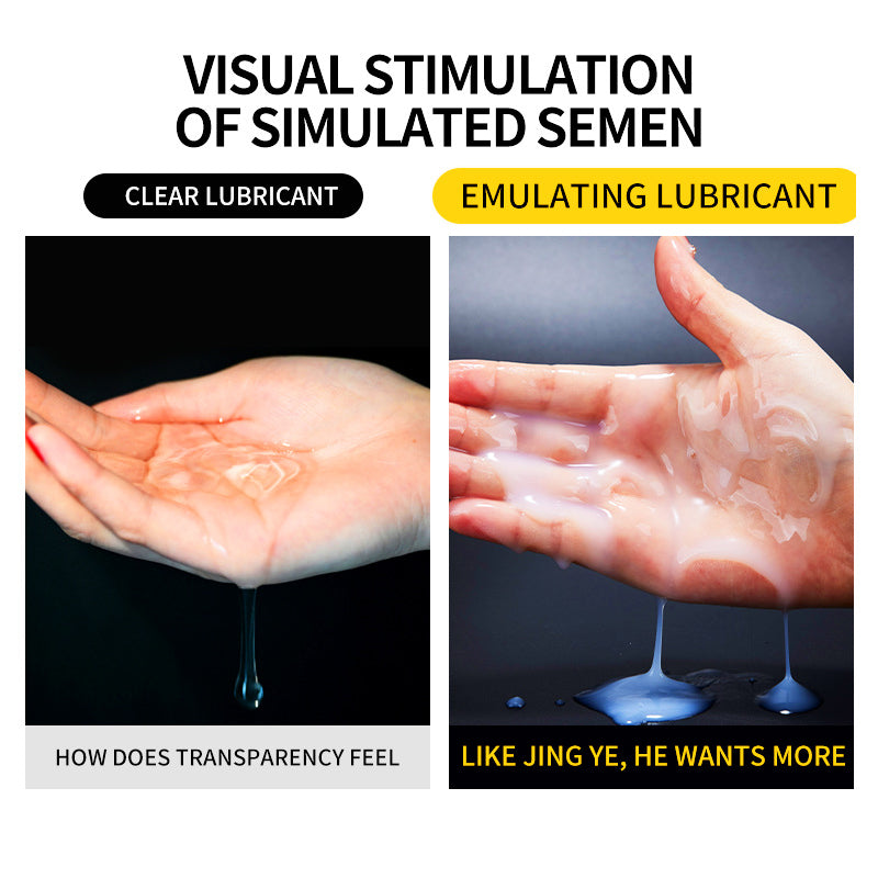 Simulated semen white lubricant, back anal lubrication and moisturizing water, sex lube 328ml/240ml