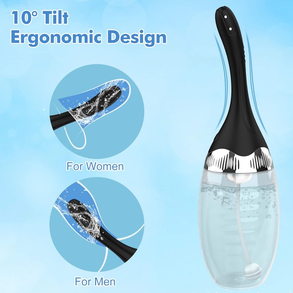 Automatic Anal Douche Remote Enema Bulb with 3 Speeds Anti-Backflow Douches for Anus & Vagina