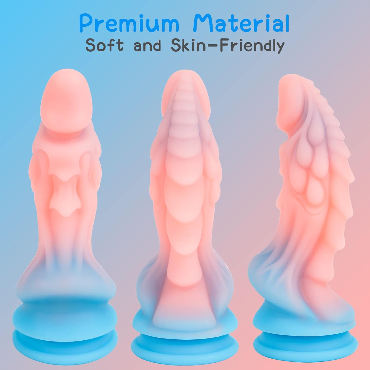 8.66in Monster Dildo Thick Dragon Fantasy Dildos Silicone Anal Plug with Strong Suction Cup Adult Sex Toy