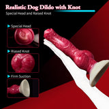 Realistic Dog Dildo with Knot K9 Animal Dildo 8.26 inch - propinkup