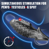 Vibrating Penis Sleeve with Dual Penis Rings Adult Male Sex Toy - propinkup