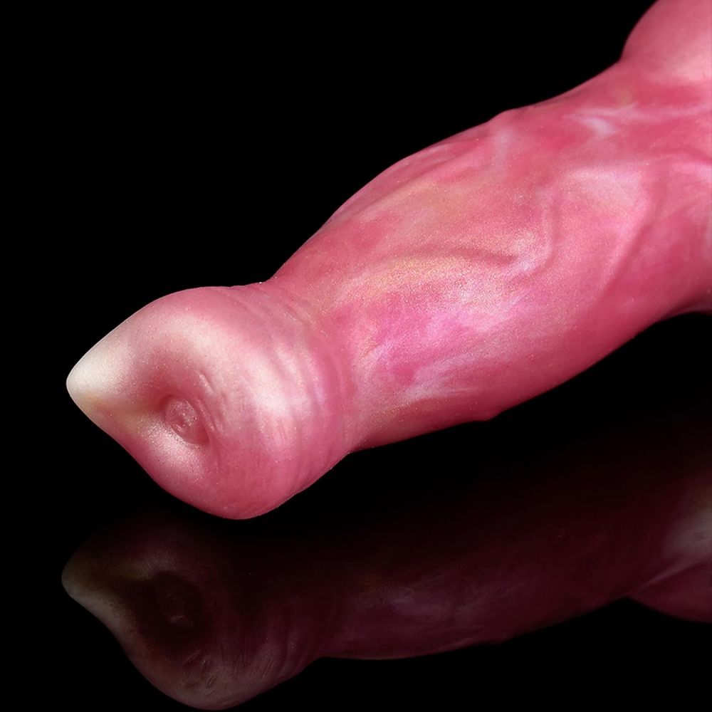 Thursting K9 Dog Dildo with Knot 8.2" Realistic Thick Monster Dildos Remote G-Spot Vibrator Anal Toy Women Sex Toys