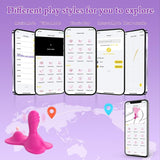 APP Remote Control Wearable Panty Vibrator Sit & Ride Clit Anal G-Spot Vibrators with 9+9 Vibrating Modes