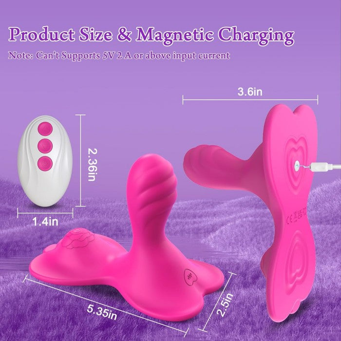 APP Remote Control Wearable Panty Vibrator Sit & Ride Clit Anal G-Spot Vibrators with 9+9 Vibrating Modes