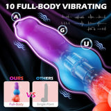 Vibrating Monster Dildo 9.53in Thick Fantasy Squirting Dildos with Knot Dragon G-Spot Vibrator Adult Toys