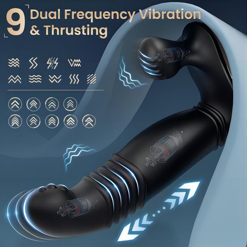 ROYAL Remote Controlled Vibrating Perineum Stimulator Thrusting Prostate Massager - propinkup