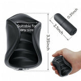 Black Hand Roll Vibrating Masturbator Penis Sleeve Vibrator - propinkup