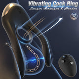 Electric Shock Cock Ring Vibrating Testicular Stimulation Penis Ring Penis Vibrator For Couple - propinkup