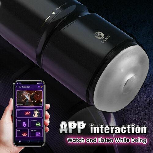 GALAKU - Vacuum Suction Vibration App Control Male Masturbator - propinkup