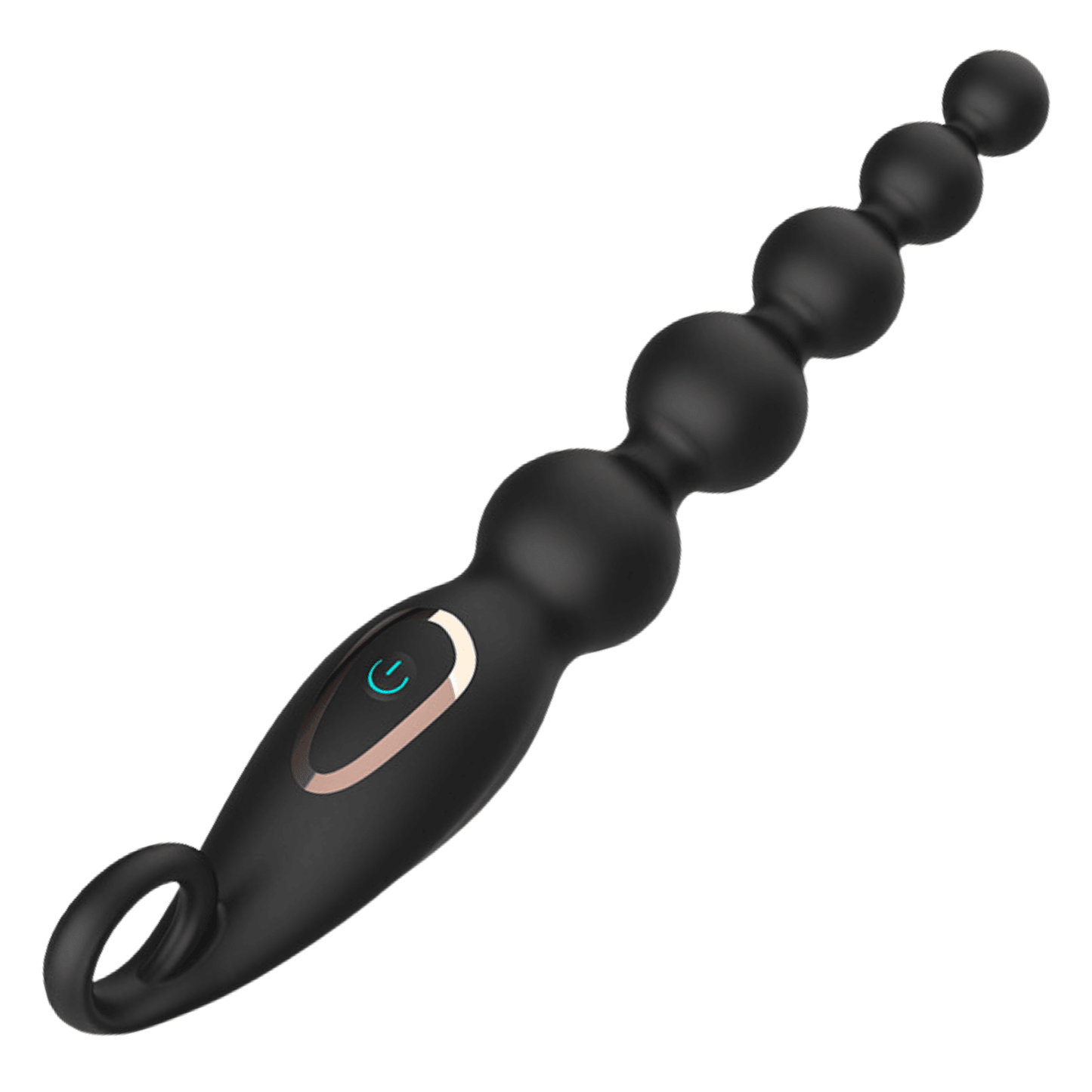 Graduated Design Vibrating Anal Beads Butt Plug With 7 Vibration Modes - propinkup