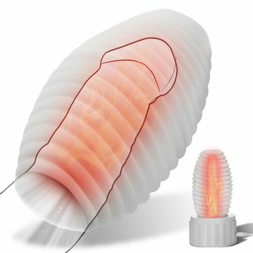 Heating Masturbator Vacuum Suction Spiral Male Stroker - propinkup