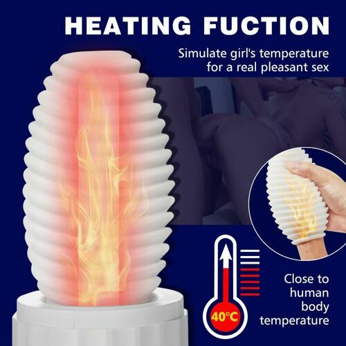 Heating Masturbator Vacuum Suction Spiral Male Stroker - propinkup