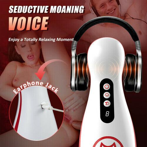 Kama 7 Sucking & Vibrating Automatic Blowjob Masturbator with Voice Mode - propinkup