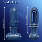 Karrot Butt Plug 10 Tapping 10 Vibrating Pointed Design Anal Toy with Remote Control - propinkup