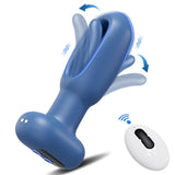 Karrot Butt Plug 10 Tapping 10 Vibrating Pointed Design Anal Toy with Remote Control - propinkup