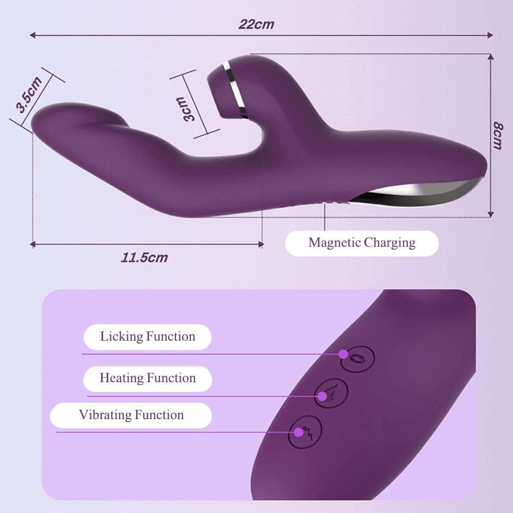 Female Vibrator G-spot Stimulating Clit Sucking Rabbit Vibrators Sex Toy for Woman - propinkup