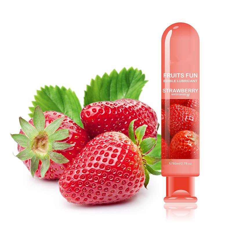 Fruit Flavored Water Based Personal Edible Gel Lubricant 80ML - propinkup