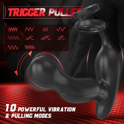 U-SINER 3-IN-1 Prostate Massager With 11 Vibrations & Dual Penis Ring - propinkup