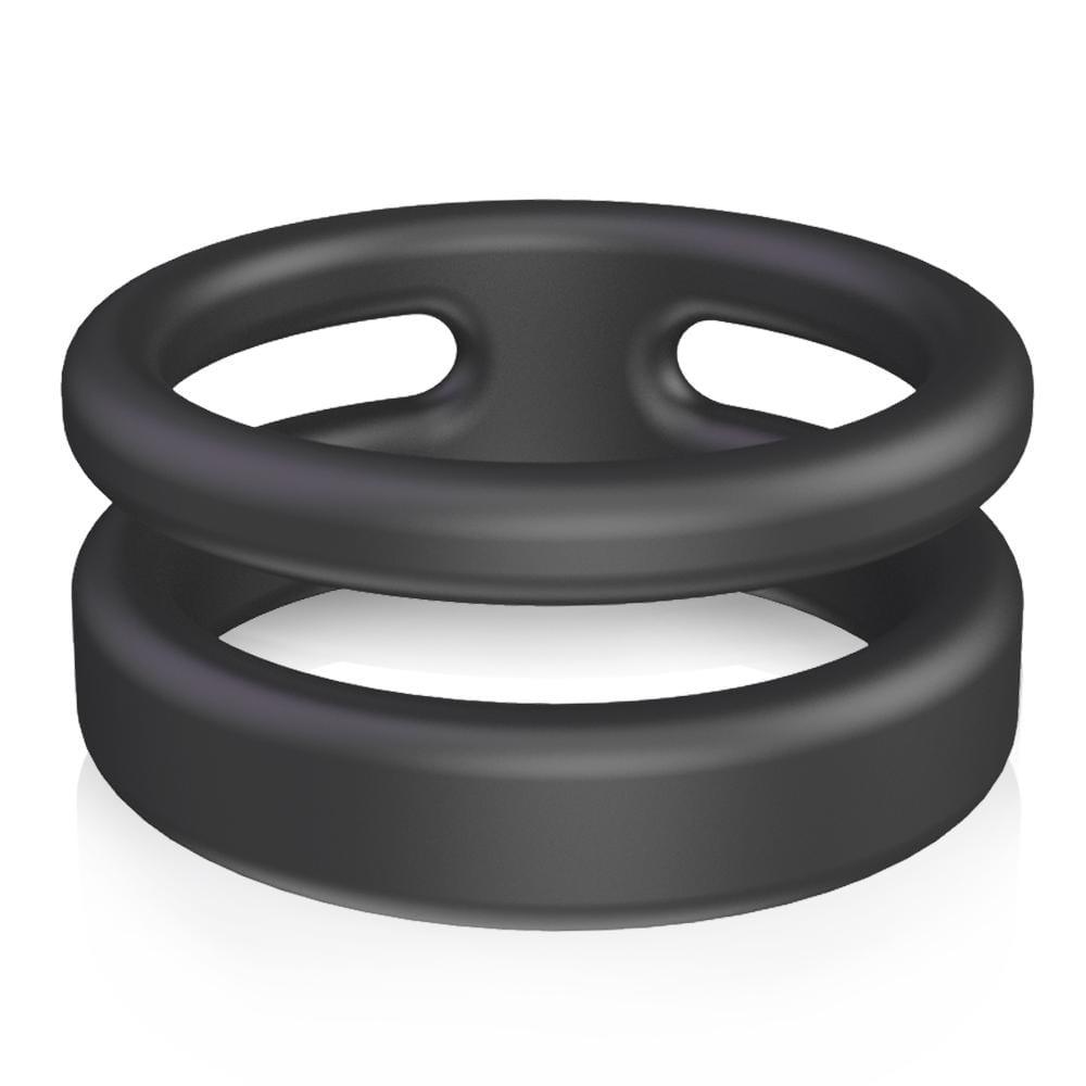 S-HANDE Silicone Erection Enhancing Dual Penis Ring - propinkup