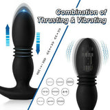 7 Thrusting 7 Vibration 3 Folds Male Anal Prostate Massaging Butt Plugs - propinkup