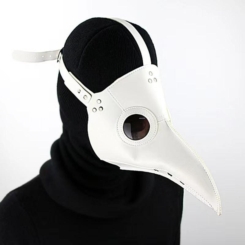 Gothic Steampunk Beak Bird Raven Jackdaw Mask Medieval Halloween Costume Props - propinkup