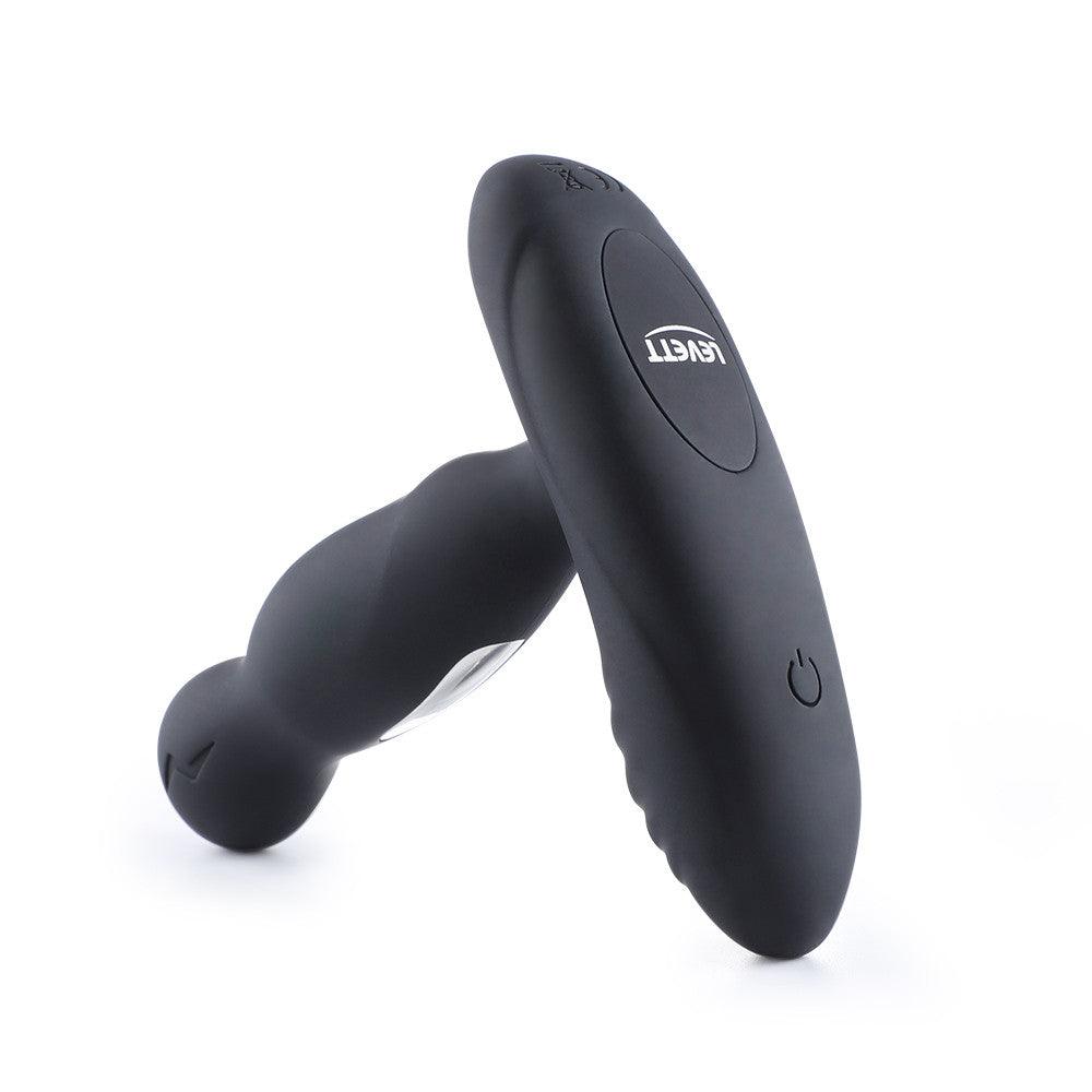 LEVETT E-Stim 360° Rotation Vibrating Prostate Anal Plug with Remote Control - propinkup