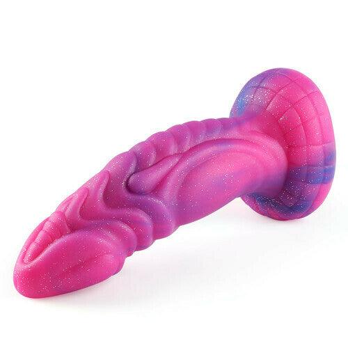 Monster Design Starry Huge Dildo Plus Size Liquid Silicone Dildos with Suction Cup - propinkup