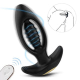 Wireless Hollow Out Anal Prostate Massager Butt plug Vibrators Couple Sex Toys - propinkup