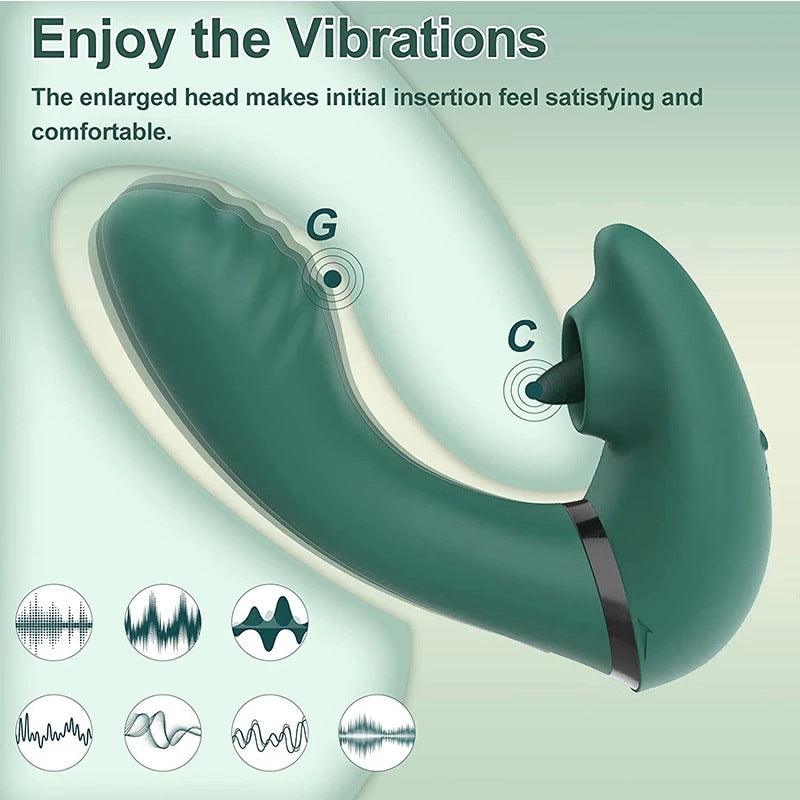 【New Arrivals】Women Wearable Licking Sucking Vibration Stimulator - propinkup